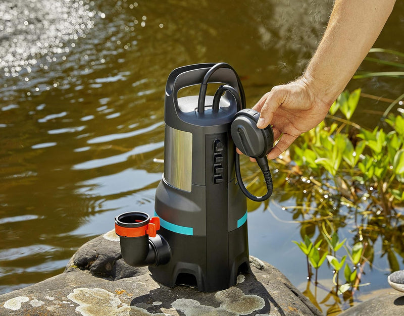 Gardena Schmutzwasser-Tauchpumpe 25000: Tauchpumpe mit Fördermenge 25.000 l/h, Automatic-Funktion, S