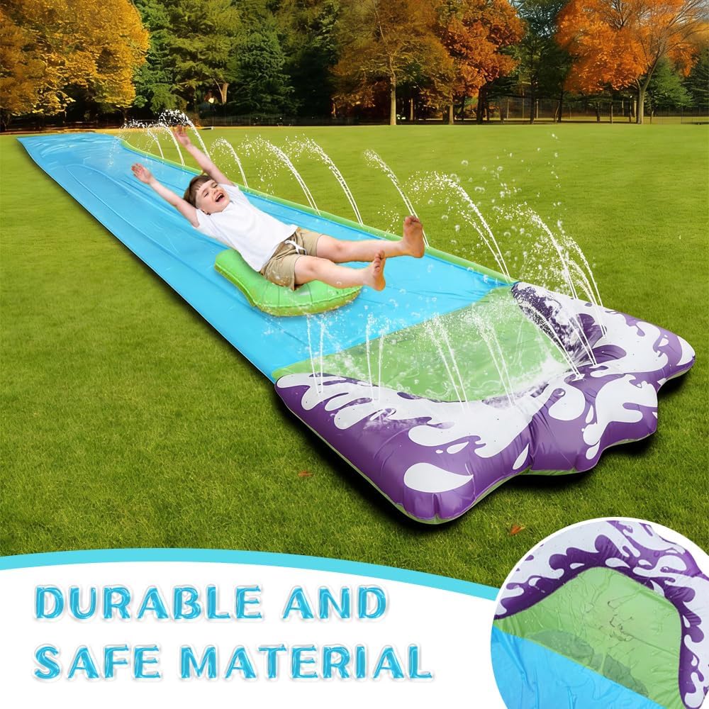 Wasserrutsche, 480*70cm Wasserrutsche Garten für Kinder, Wasserrutsches Garten mit Ersatzteile, Somm