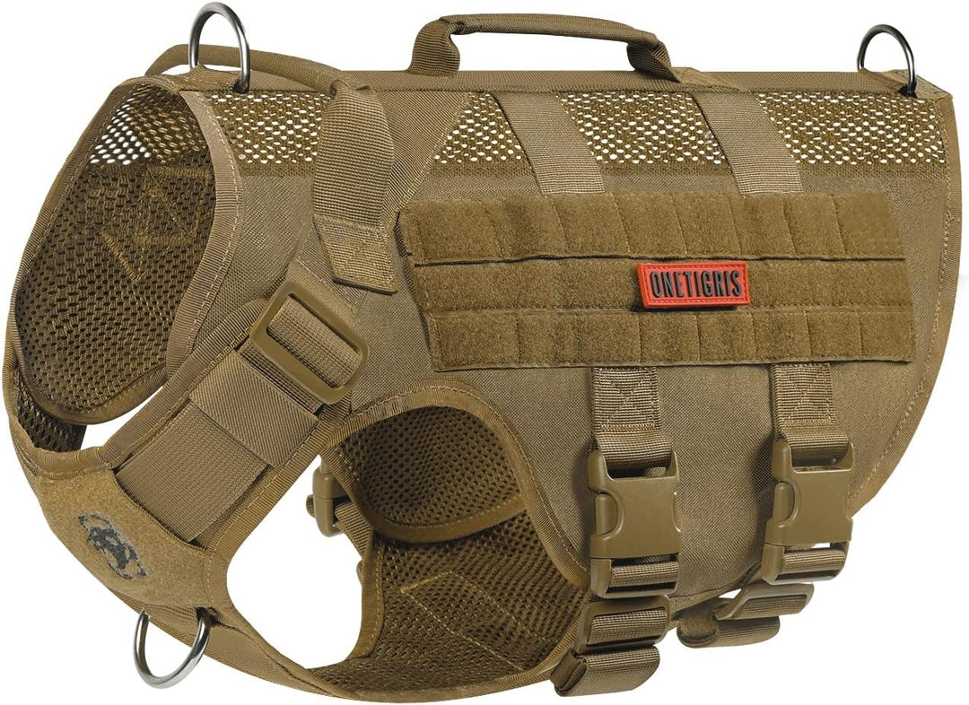 OneTigris No-Pull Hundegeschirr Ultra Atmungsaktiv für Grosse/Mittlere Hunde Einstellbar Sicherheits