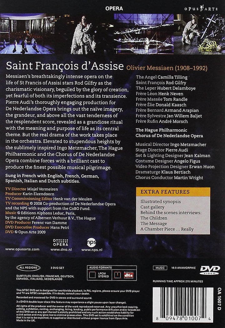 Olivier Messiaen - Saint Francois d'Asisse, DVD