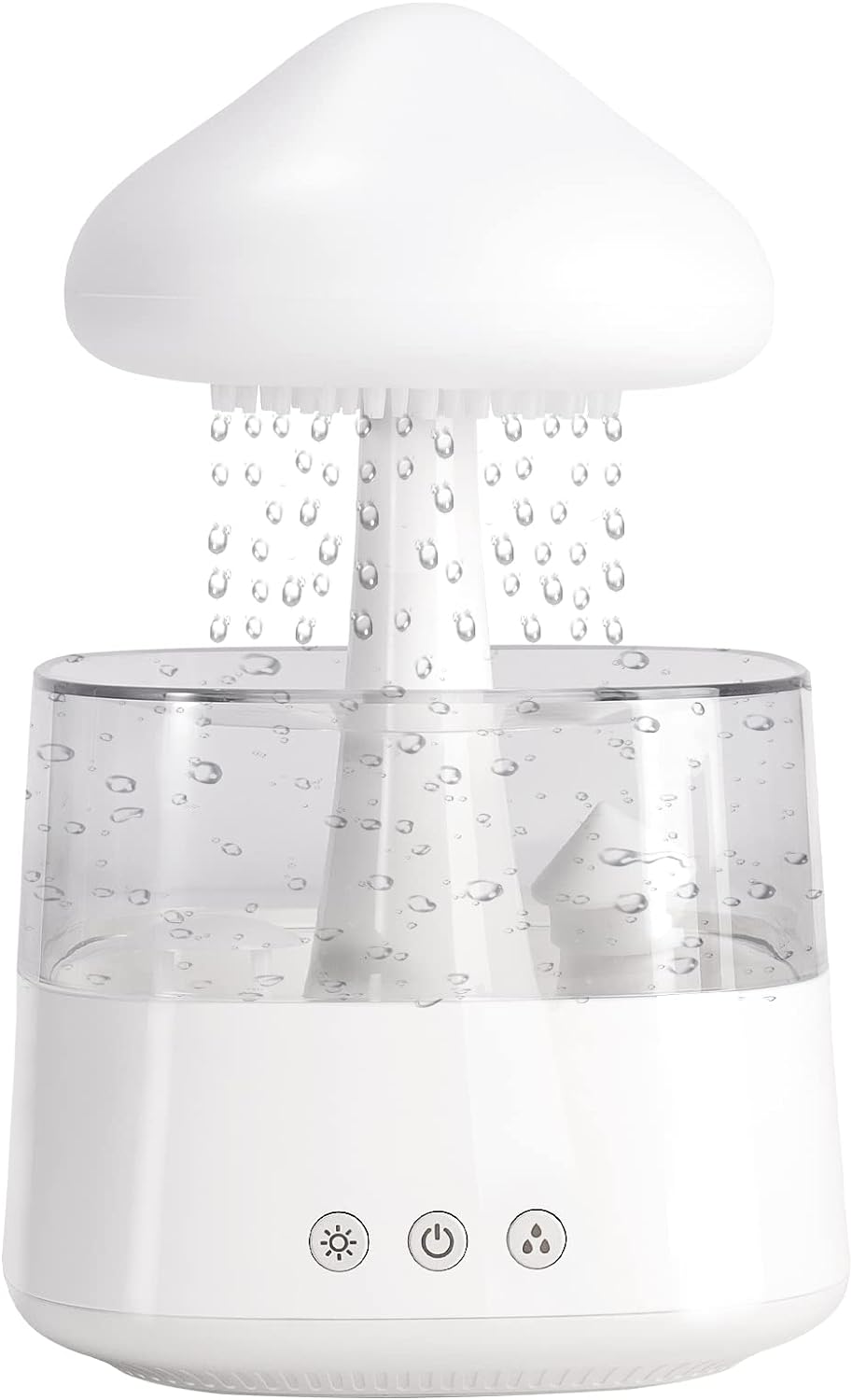 Regenwolken Luftbefeuchter für Schlafzimmer und grosse Räume, Pilz Öldiffusor mit LED-Leuchten in 7