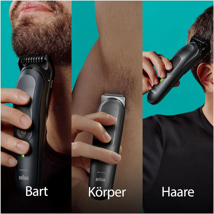 Braun All-In-One Bartpflege Bodygroomer Set, 17-in-1 Barttrimmer / Bartschneider, Nasenhaartrimmer,