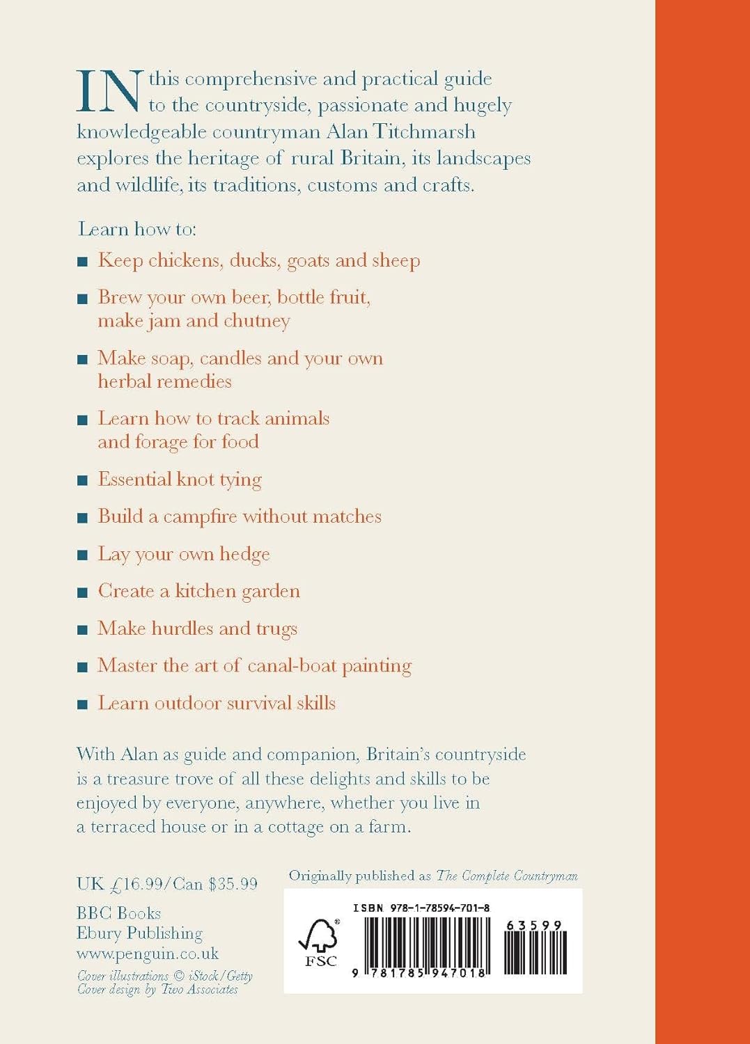 Lost Skills and Crafts Handbook: A Guide to the Old Ways of Country Life, Gebundenes Buch