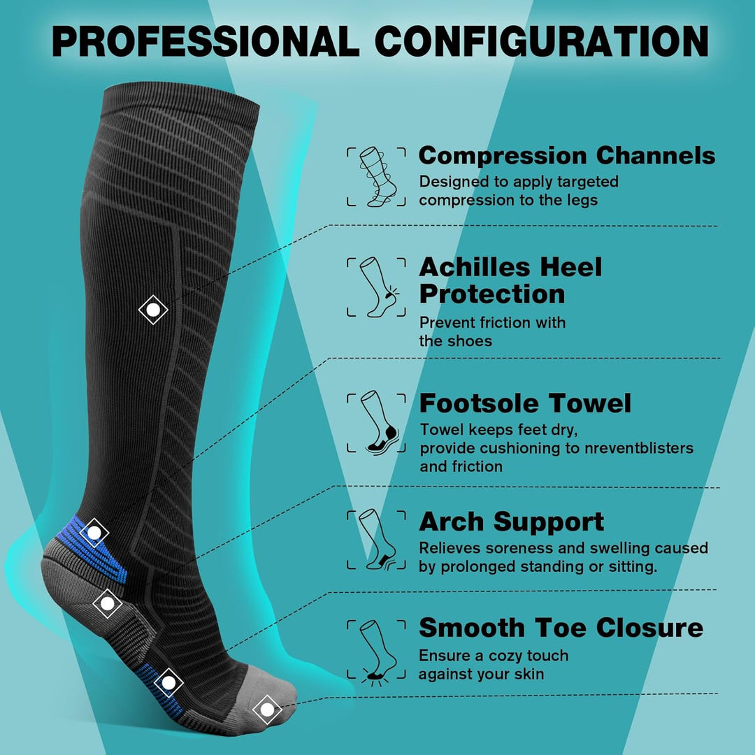 SONORAN Kompressionsstrümpfe Damen und Herren, Stützstrümpfe Kompressionssocken Compression Socks Ko