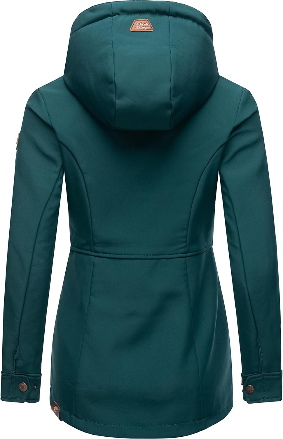 Ragwear Damen Übergangsjacke Softshelljacke wasserdicht atmungsaktiv mit Kapuze Yba XS-6XL L Dark Gr