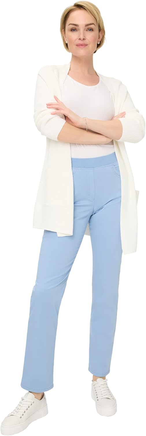 Raphaela by Brax Style Pamina Fun Damen Schlupfhose Slim Fit 27W / 32L Azur Blue, 27W / 32L Azur Blu