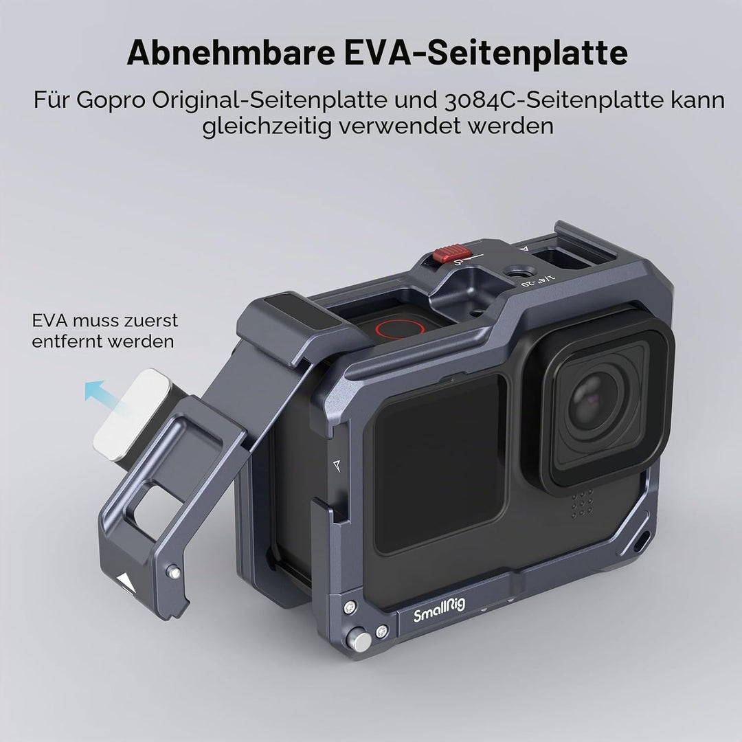 SMALLRIG Hero12 Hero11 Hero10 Hero9 Black Cage Schwarzer Käfig für Go Pro Hero12/11/10/9 Black Actio
