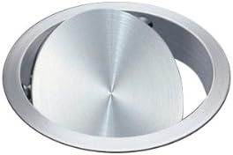 LAMP Einwurfklappe gedämpft, runde Müllklappe für Abfallsammler ø 170 mm Küchenorganizer, Inox