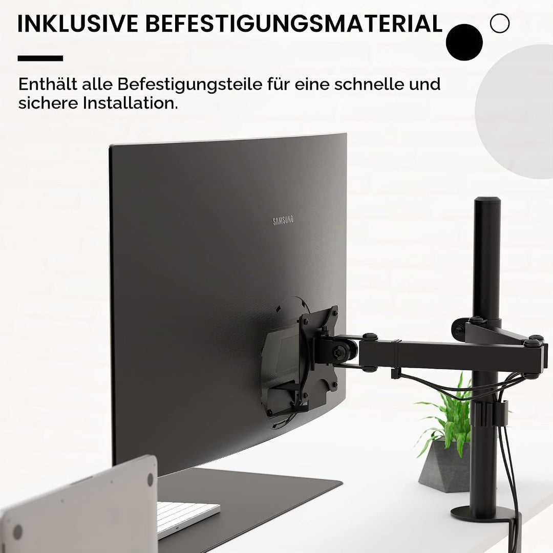 HumanCentric VESA Halterung Adapter für Samsung Curved Monitore U32R590, U32R590C, VESA Adapter Halt