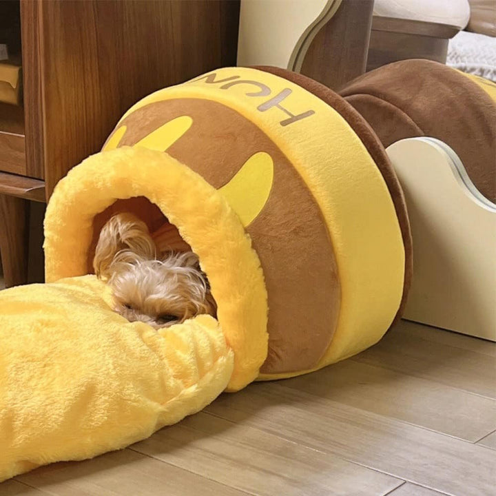 Katzenbett, katzenhöhle, kuschelbett Katzen, Katzen kuschelbett, Katzennest Honigtopf, für kleine Ka