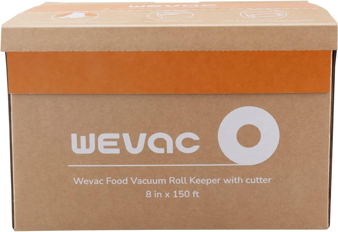Wevac Profi- Vakumierfolienrolle 20x4500cm Vakuumierbeutel Rolle für Lebensmittel, BPA-frei, Vacuumi
