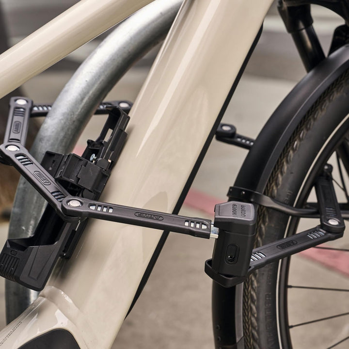 ABUS Faltschloss Bordo 6200K SH - Flexibles Fahrradschloss mit Halterung - Schlosskörper lässt sich