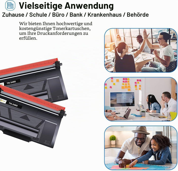 Toner Bank TN3480 Kompatible für Brother TN-3480 TN3480 TN-3430 TN3430 TN 3480 TN 3430 MFC-L5750DW H