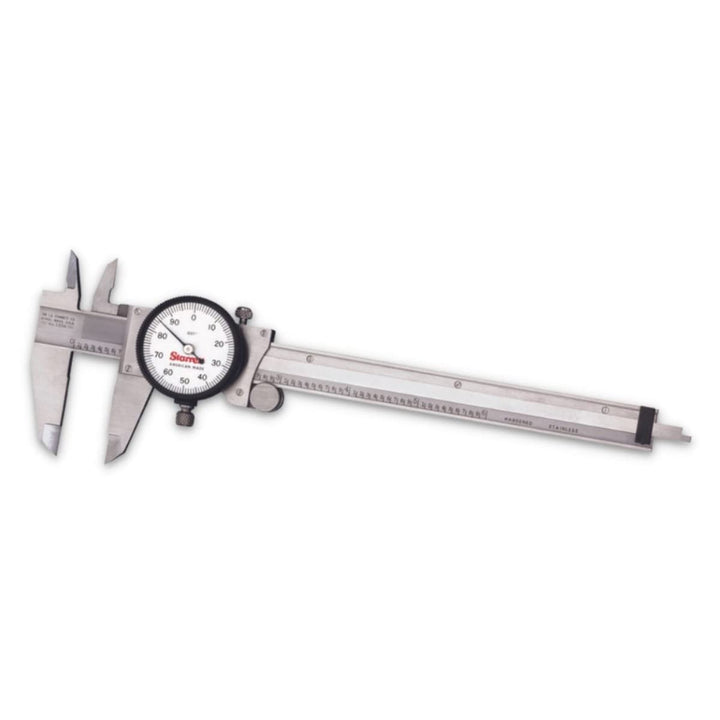 Starrett 120 Zifferblatt A-Zange, Edelstahl, Weiss, Face 0–15,2 cm, +/-0.001 "Genauigkeit, 0 cm Aufl