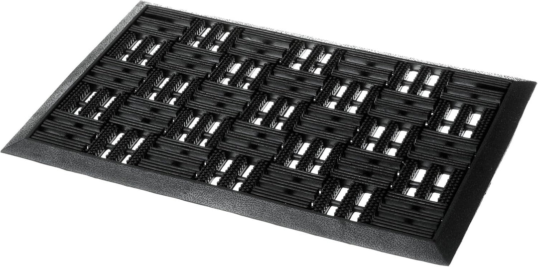 Astra Gummimatte aussenbereich Türvorleger 45x75 cm 2er Set - Dynamic Outdoor Türmatte Gummi Fussmat