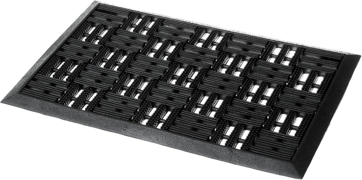 Astra Gummimatte aussenbereich Türvorleger 45x75 cm 2er Set - Dynamic Outdoor Türmatte Gummi Fussmat