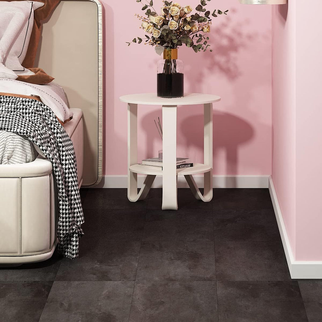 Livelynine 32 Fliesen Bodenfliesen Selbstklebend 30x30cm PVC Fliesen Selbstklebend Bad Boden Klebefl