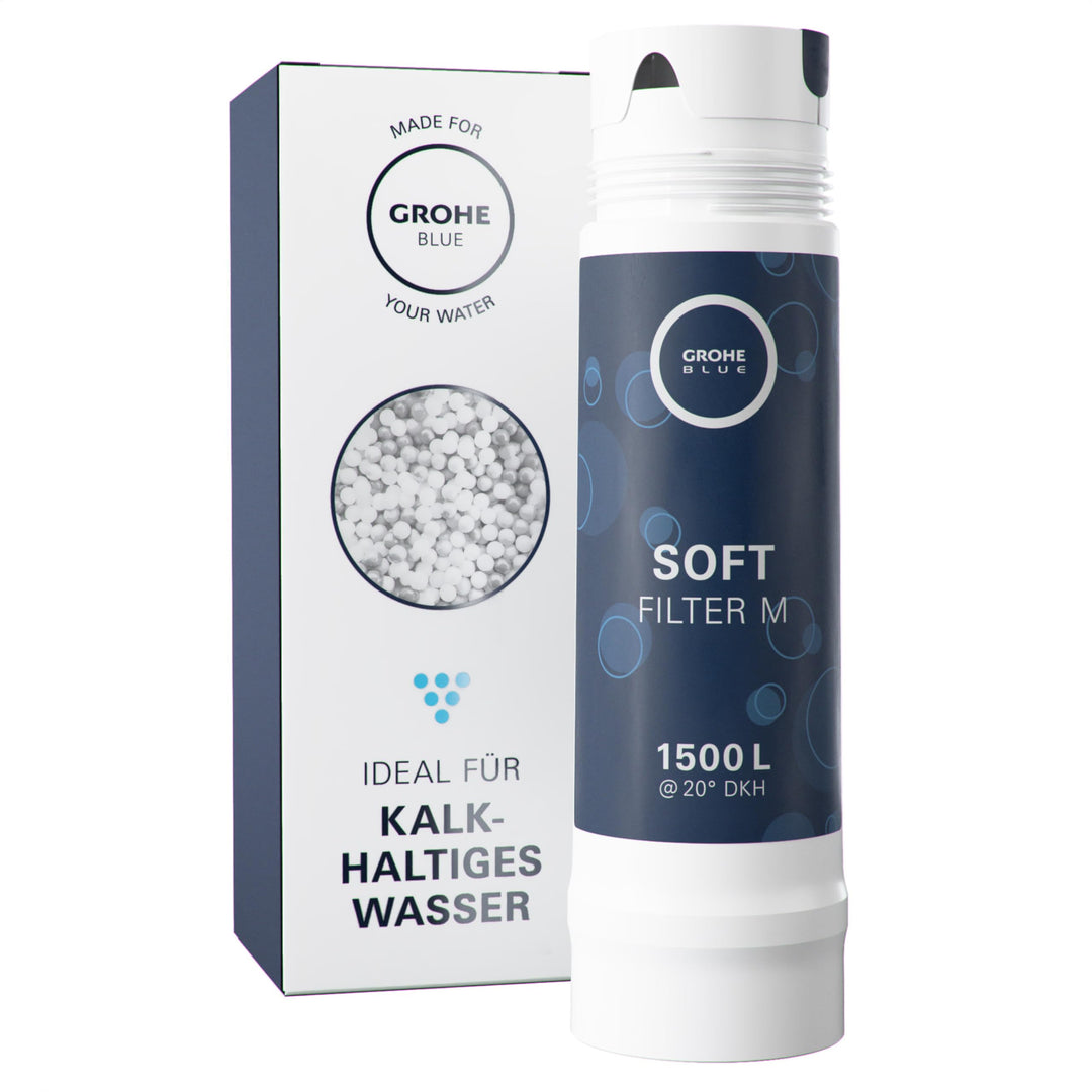 GROHE Blue - BWT Austauschfilter (M-Size, Kapazität 1500 l bei 20° dKH, 5-Phasen-Filter), 40430001 1