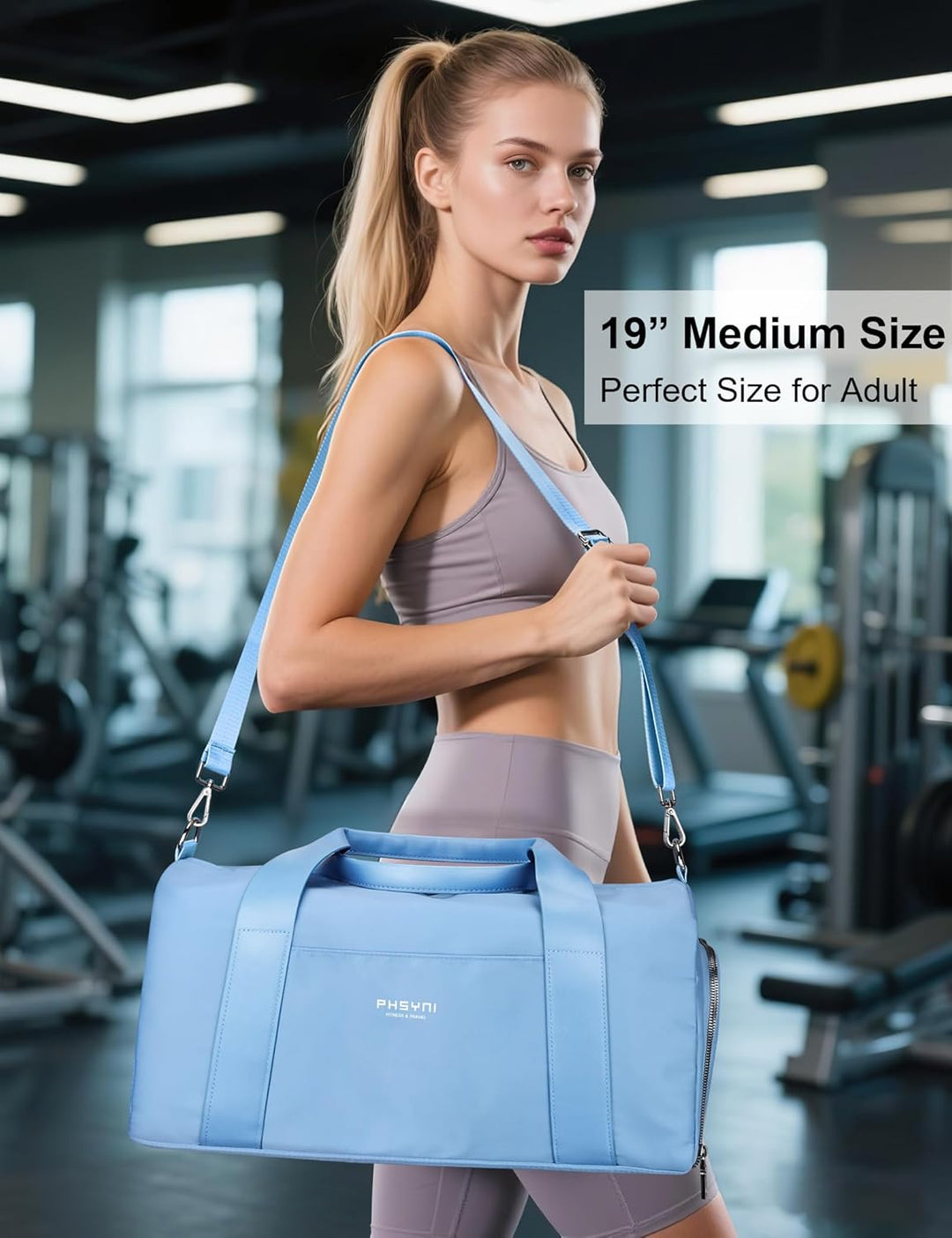 Sporttasche Reisetasche für Damen und Herren,wasserdichte Handgepäcktasche,Trainingstasche für Reise