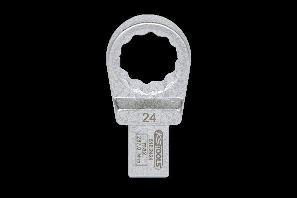 KS Tools 516.2424 14x18mm Einsteck-Ringschlüssel, 24mm 24 mm, 24 mm