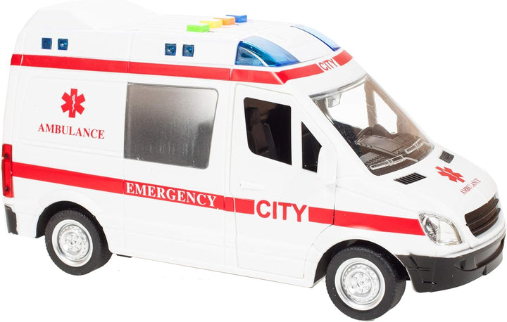 MalPlay Krankenwagen Spielzeug | 1:16 Mini Simulation | Krankenhaus Rettungswagen Notfallfahrzeug |