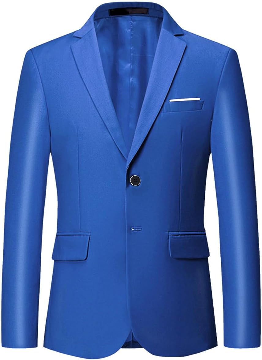 YOUTHUP Herren Sakko Slim Fit Freizeit Modern Anzugjacke für Hochzeit Party Business Abschluss Jacke
