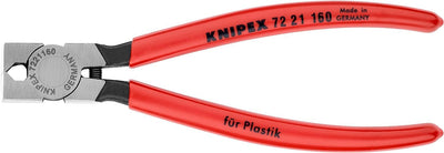 Knipex Seitenschneider für Kunststoff mit Kunststoff überzogen 160 mm 72 21 160 Kopf 85° gewinkelt G