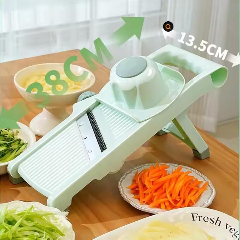 Montessa Verstellbarer Gemüsehobel, Mandoline Schneider mit Fingerschutz