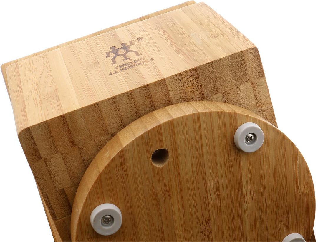 ZWILLING 35101-840 Schwenkbarer Messerblock, Holz, Bambus