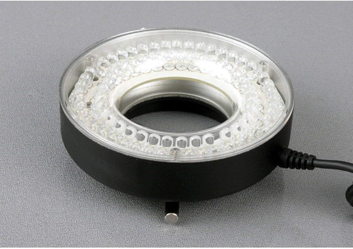 AmScope LED-80MB 80-LED Mikroskop Ringlicht mit Metallgehäuse und Adapter, schwarz