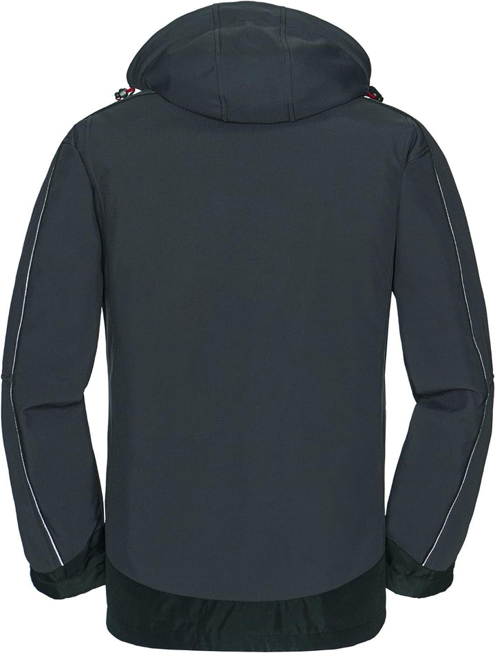 4Protect Softshell Jacke "Montana", 1 Stück, grau/schwarz, 3390-XS