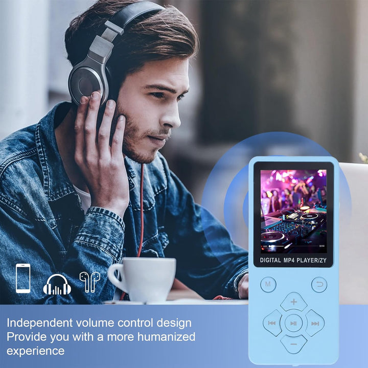 MP3-Player mit Bluetooth, HiFi-Sound, 1,8-Zoll-Bildschirm, Tragbarer Musik-Player, Digitaler Audio-P
