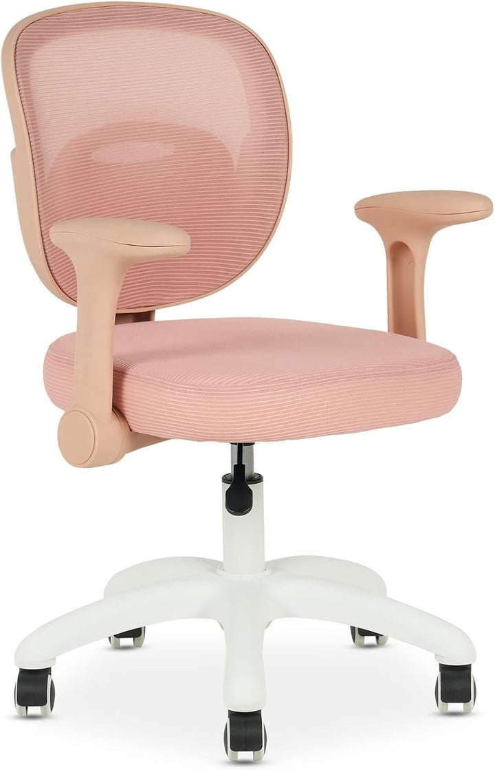 IDIMEX Schreibtischstuhl für Kinder Amelia höhenverstellbar, Rosa – ergonomischer Bürostuhl für Kind