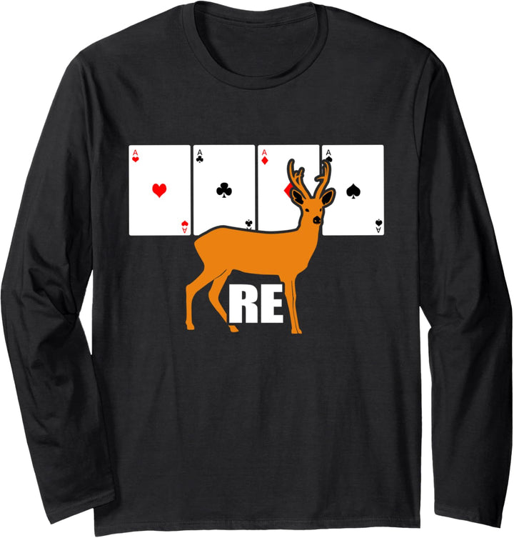 Doppelkopf Geschenk Kartenspiel RE Langarmshirt