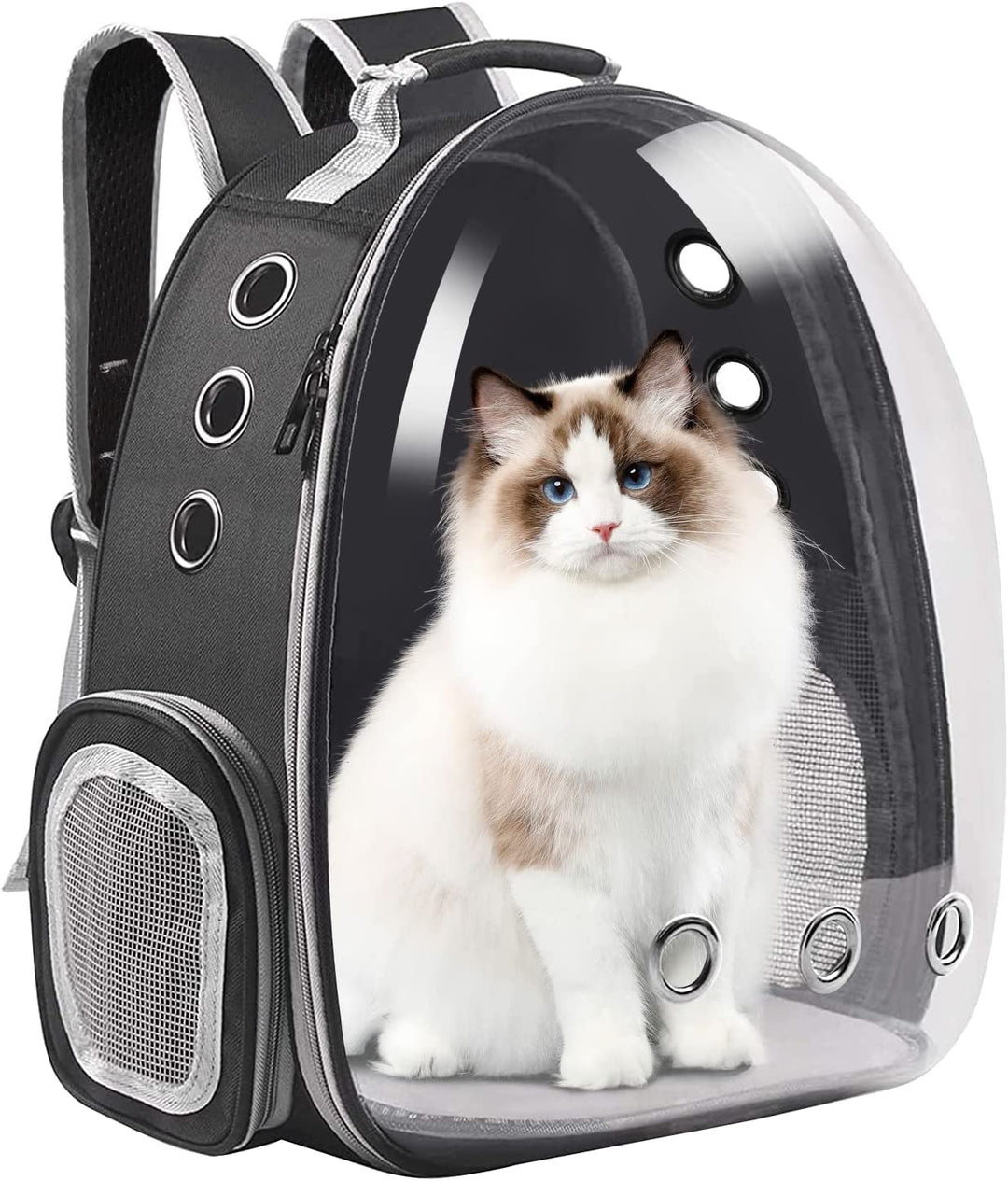 Tragetasche für Katzen, Haustiere, Rucksack, Fronttasche für kleine, mittelgrosse Katzen, Welpen, Hu