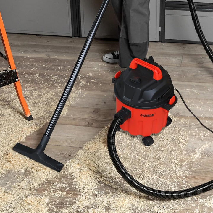 Hoteche 800W Nass- & Trockensauger - 10L Fassungsvermögen, Kupferdrahtmotor, Kunststoffbehälter, ide