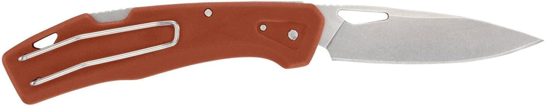 Gerber Taschenmesser mit Gürtelclip, LST, 440A Clip Poin-Edelstahlklinge, Griffschalen aus glasfaser