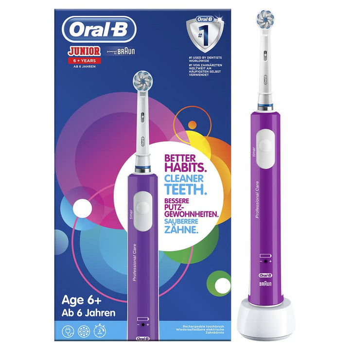 Oral-B Junior Elektrische Zahnbürste/Electric Toothbrush für Kinder ab 6 Jahren, weiche Borsten & Ti