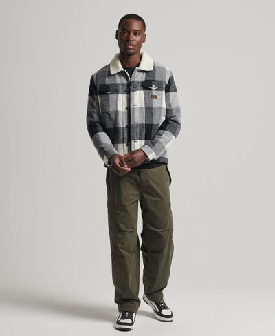 Superdry Herren Highwayman Wool Sherpa Trucker Jacket
