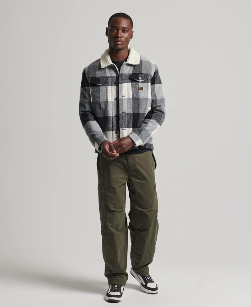 Superdry Herren Highwayman Wool Sherpa Trucker Jacket