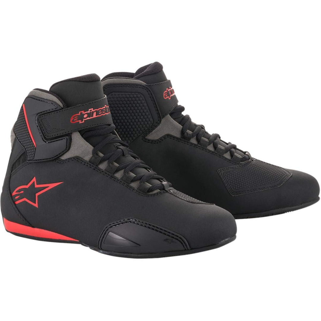 Alpinestars Sektor Schuhe Herren 25155181318 Schuh 29 EU Schwarz Grau Rot Einfarbig, 29 EU Schwarz G