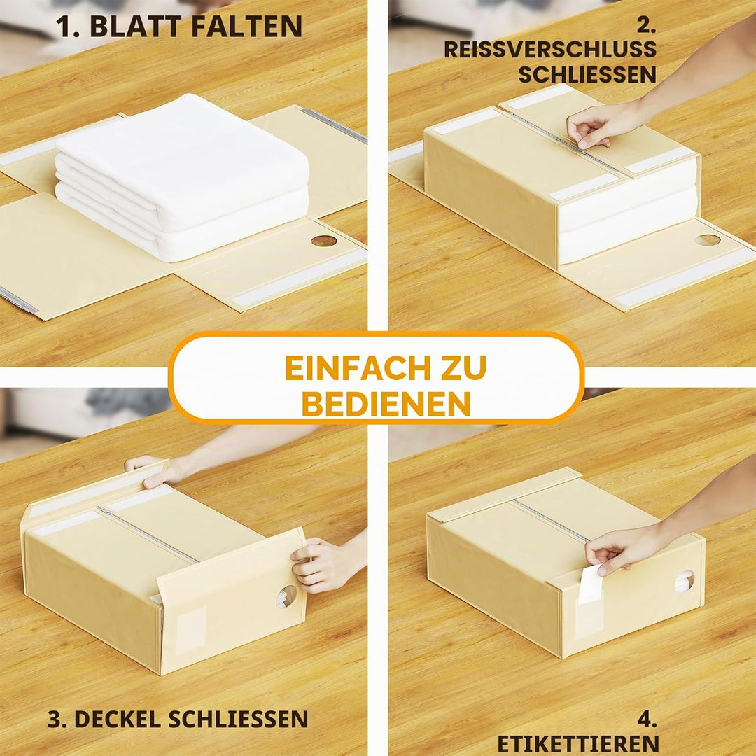 SpaceAid Bettlakenorganizer und Aufbewahrung, faltbarer Bettlaken-Organizer für Leinenschrank, Bettl