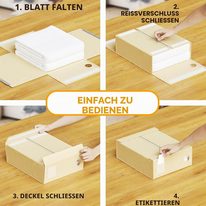 SpaceAid Bettlakenorganizer und Aufbewahrung, faltbarer Bettlaken-Organizer für Leinenschrank, Bettl