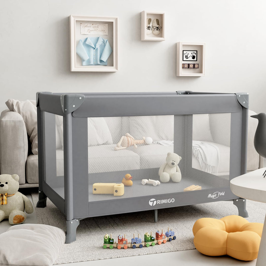 Baby Reisebett Dream N Play, faltbares Babybett, faltbar & tragbar für Babys bis 15 kg, Kompaktes Re