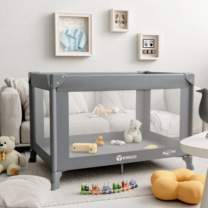 Baby Reisebett Dream N Play, faltbares Babybett, faltbar & tragbar für Babys bis 15 kg, Kompaktes Re