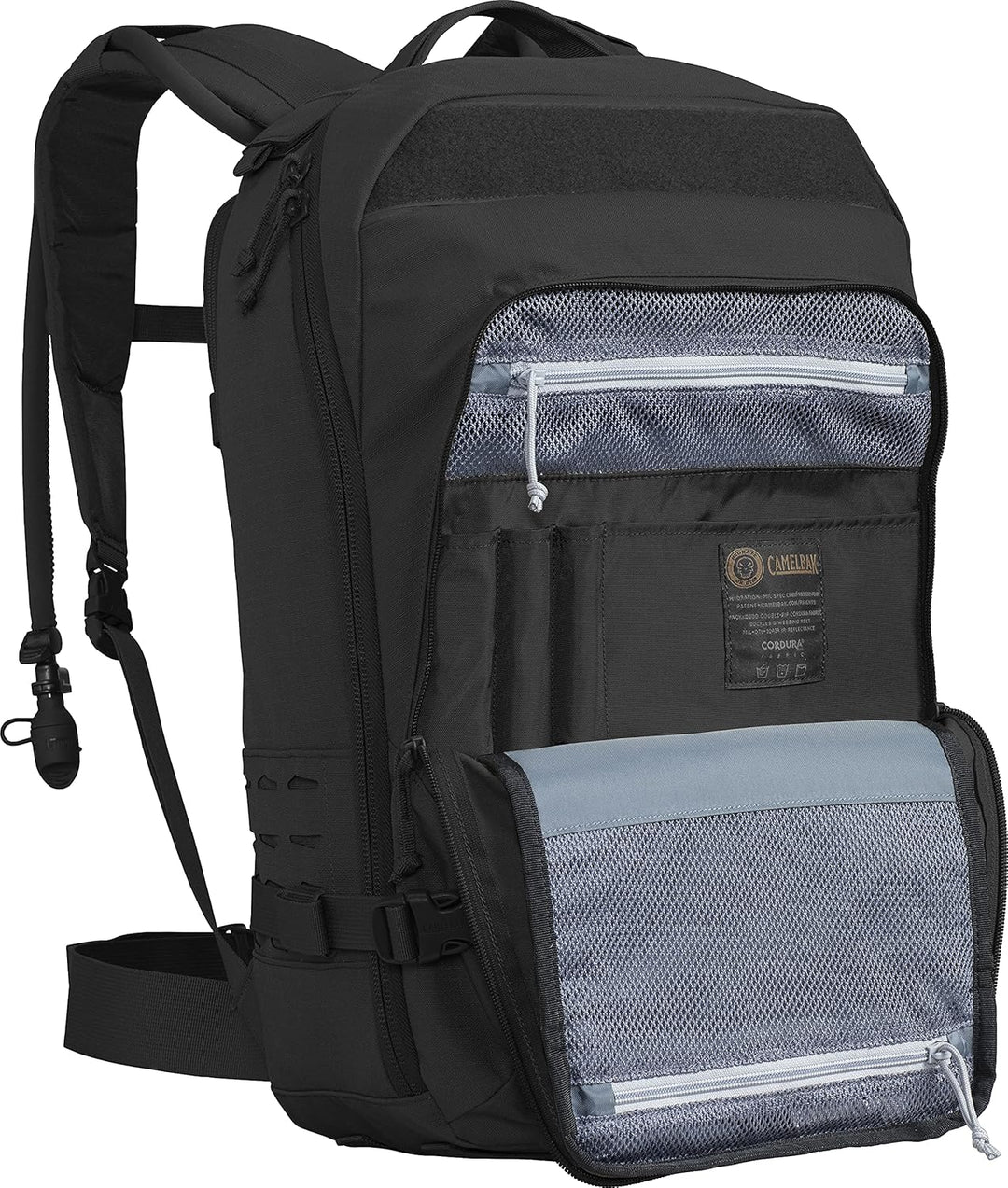 Camelbak Motherlode 40L Mil Spec Taktischer Rucksack mit Mil Spec Crux 3L Schwarz, Schwarz