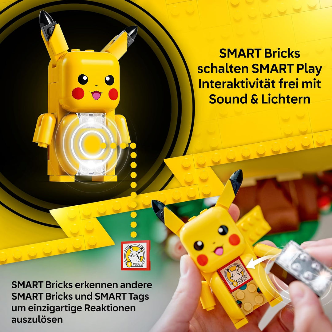 LEGO Pokémon SMART Play: Trainingshaus mit Pikachu - interaktives All-in-1 Spielset mit SMART Brick,