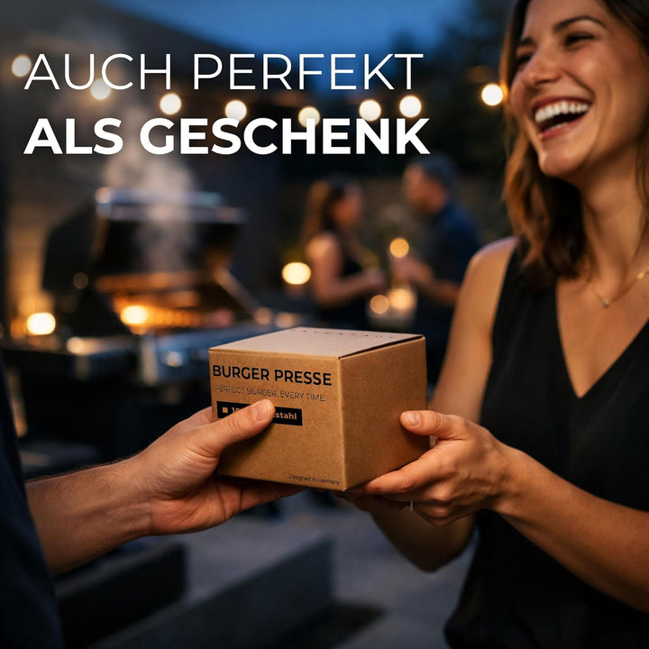 Patty Presse aus Edelstahl – Formring zur Portionierung von Fleisch – wiederverwendbares Küchenzubeh
