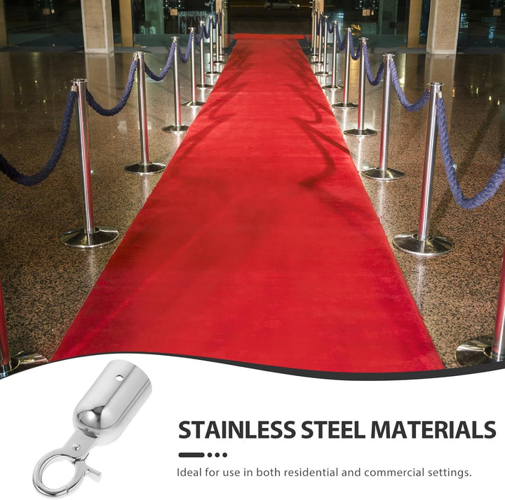 Angoily 2 Stück Seilendkappe 30 Mm Mit Haken Seilendanschlag Seilendstopper Aus Metall Seilbeschläge