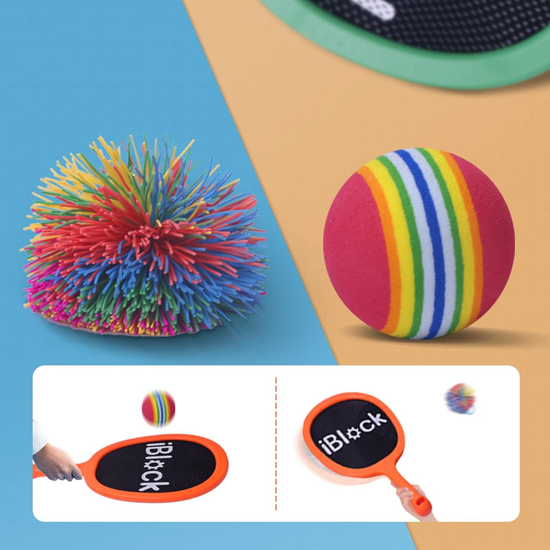 Smartwo Badminton Schläger Set für Kinder Anfänger, leichte Tennisschläger, Pool Strand Outdoor Spie